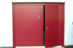 basculante con porta pedonale